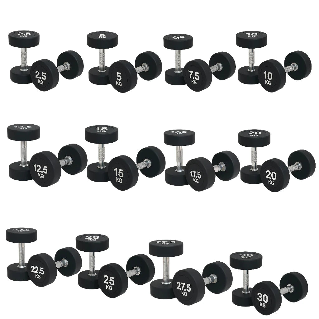 Urethane Round Dumbbell - BlackBear Fitness